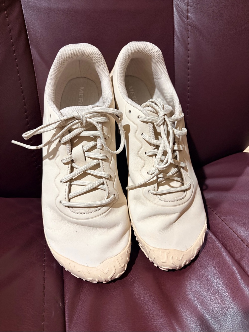 Merrell Vapor Glove Leather Eggshell size 10.5 Women’s Shoes
